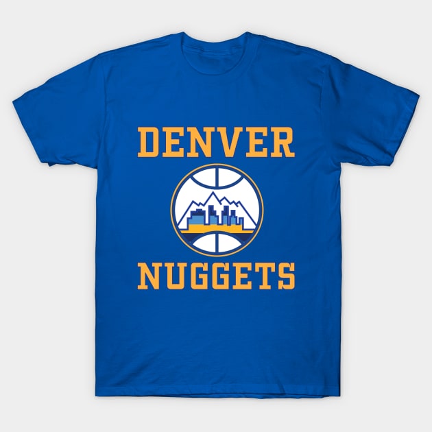 Nuggets Skyline Basketball T-Shirt by Mac Daddy